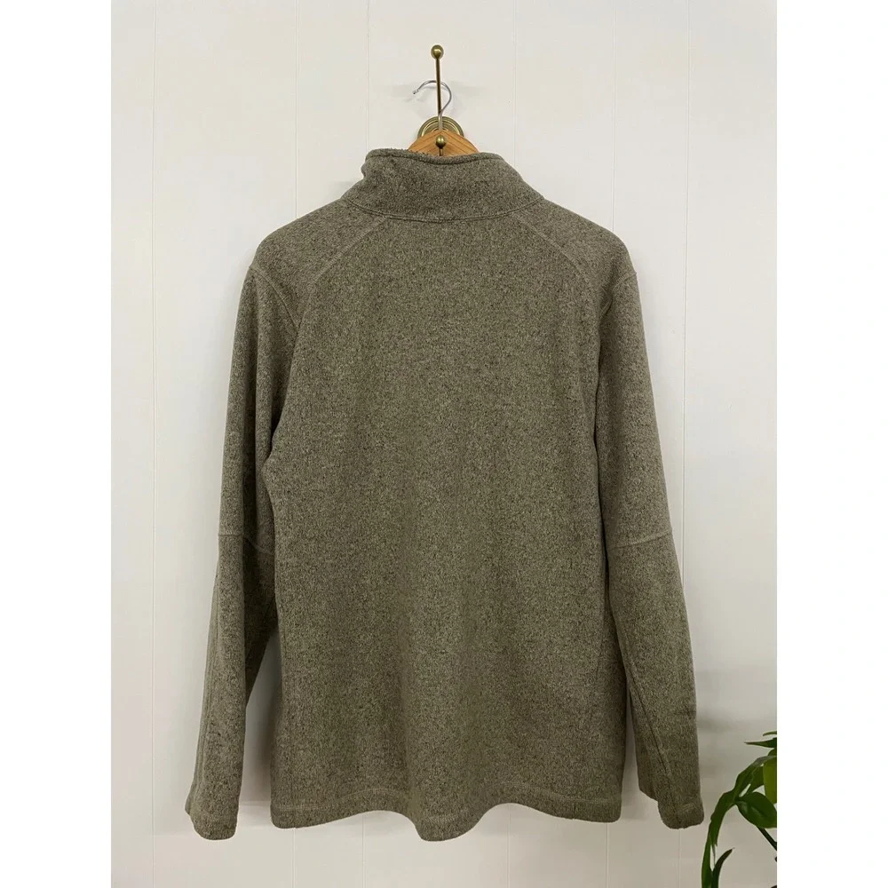 The North Face Gordon Lyons Full Zip Fleece Jacket Mens Large Olive Heather